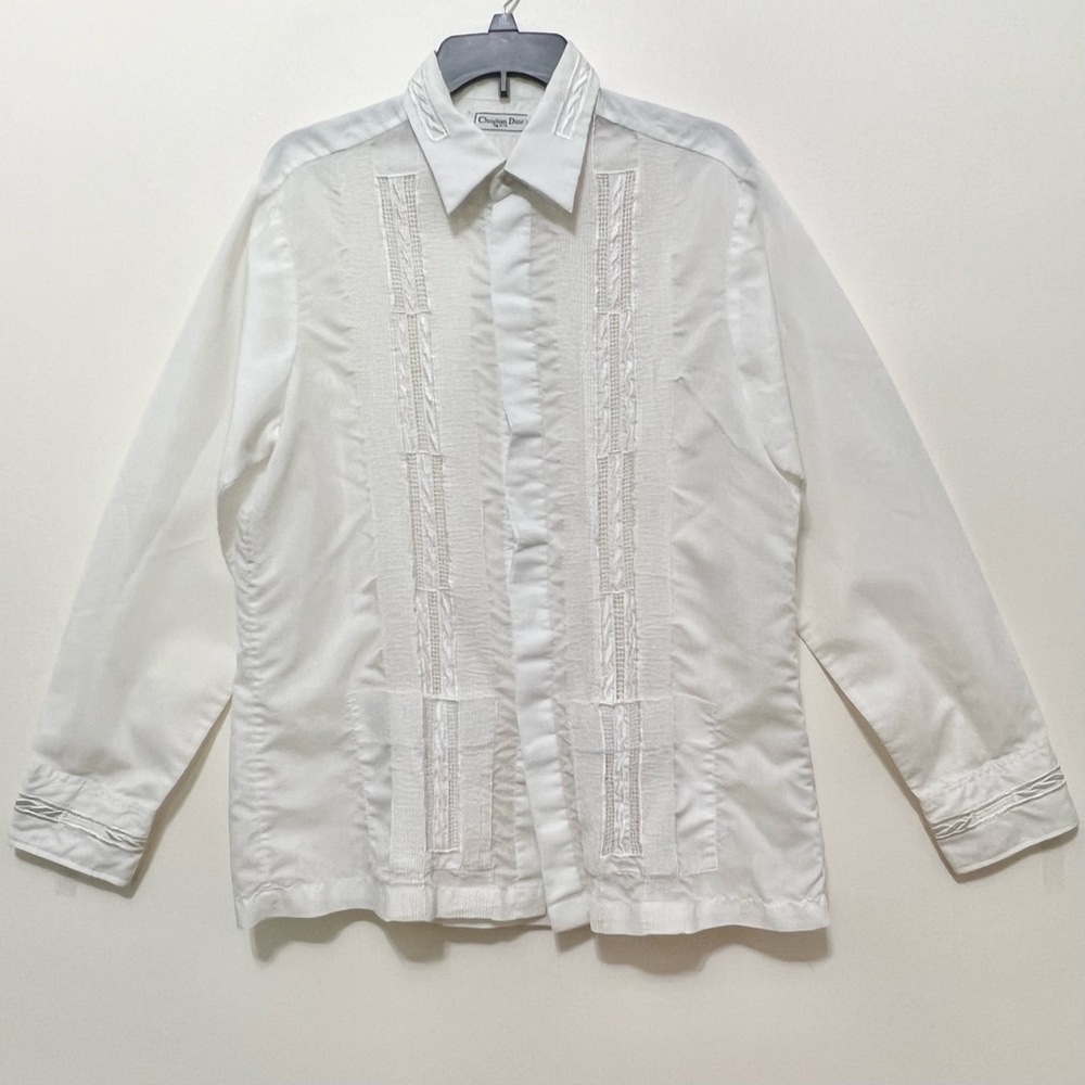 Vintage Christian Dior White Button Down Shirt
